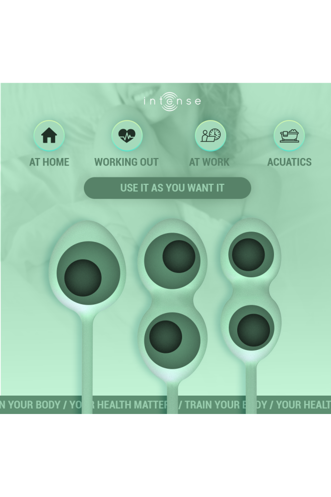 INTENSE - KIT PALLINE KEGEL CHARLI VERDE CHIARO