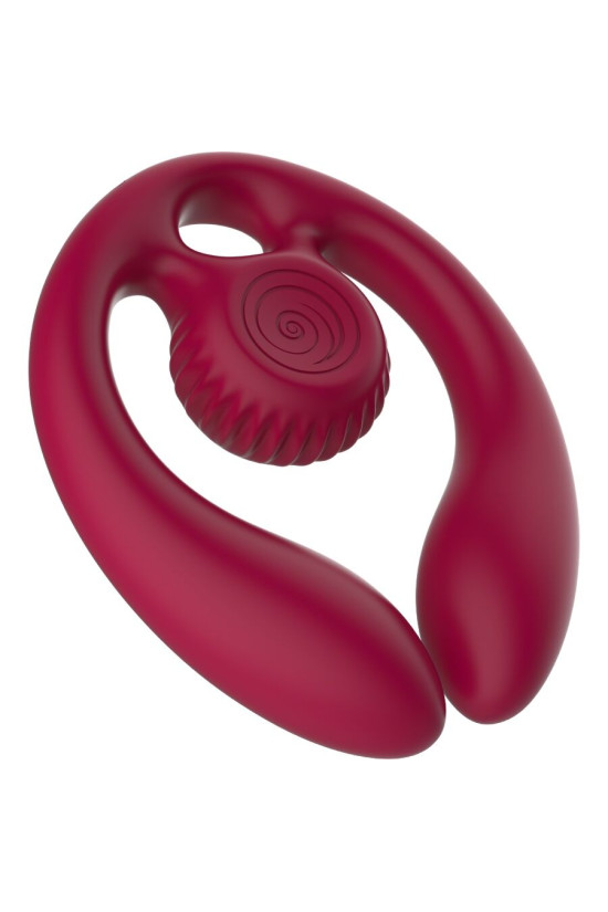 SNAIL VIBE - GIZI DUO STIMOLATORE DI COPPIA TELECOMANDO BORDEAUX