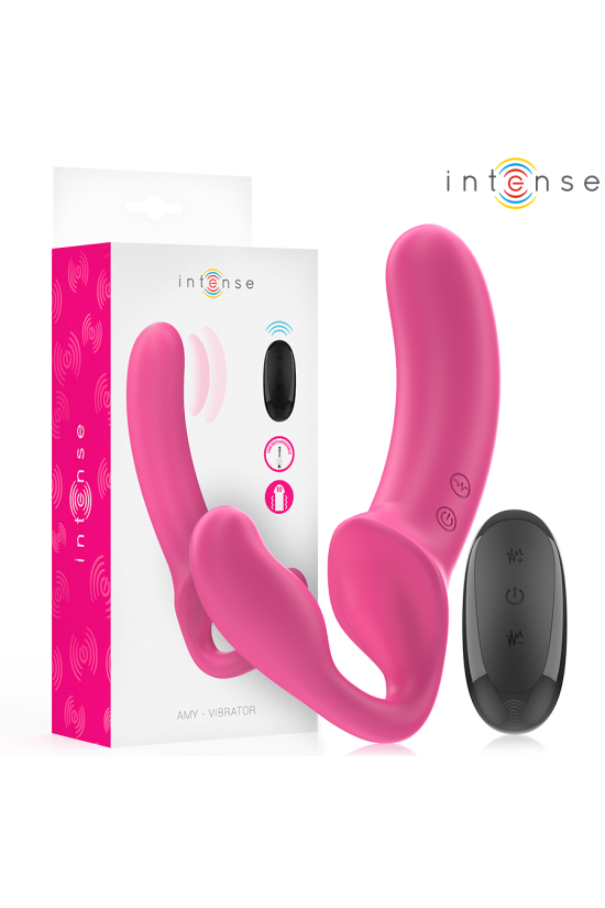 INTENSE - AMY DOPPIO VIBRATORE 20 CM ROSA TELECOMANDO