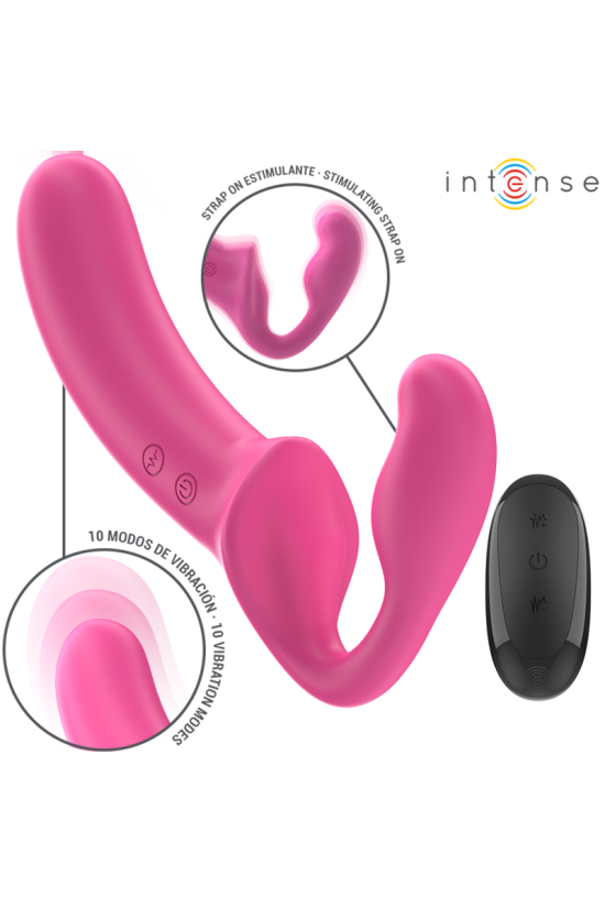 INTENSE - AMY DOPPIO VIBRATORE 20 CM ROSA TELECOMANDO