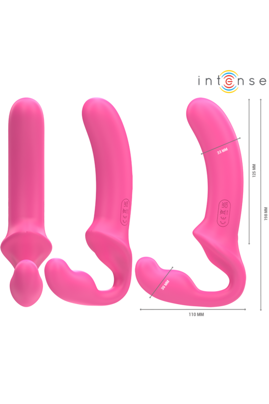 INTENSE - AMY DOPPIO VIBRATORE 20 CM ROSA TELECOMANDO