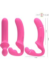 INTENSE - AMY DOPPIO VIBRATORE 20 CM ROSA TELECOMANDO