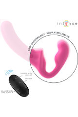 INTENSE - AMY DOPPIO VIBRATORE 20 CM ROSA TELECOMANDO
