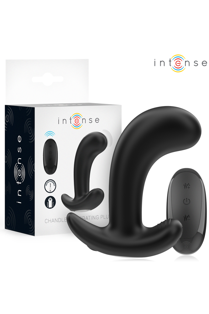 INTENSE - CHANDLER ANAL PLUG 10 VIBRAZIONI NERO TELECOMANDO