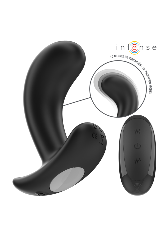 INTENSE - CHANDLER ANAL PLUG 10 VIBRAZIONI NERO TELECOMANDO