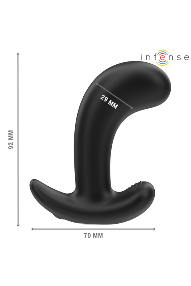 INTENSE - CHANDLER ANAL PLUG 10 VIBRAZIONI NERO TELECOMANDO