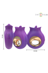 INTENSE - STIMOLATORE CLITORIDEO TULI 9 VIBRAZIONI E 9 OSCILLAZIONI VIOLA