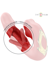 INTENSE - NATHY DOPPIO VIBRATORE CON BOCCA STIMOLANTE MULTIFUNZIONE ROSSO