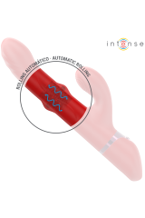 INTENSE - LELE VIBRATORE MULTIFUNZIONE ROTANTE E OSCILLANTE E STIMOLANTE ROSSO