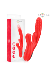 INTENSE - KAROL VIBRATORE MULTIFUNZIONE SPINTA E STIMOLAZIONE E ONDE STIMOLANTI ROSSO