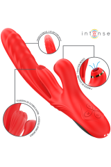 INTENSE - KAROL VIBRATORE MULTIFUNZIONE SPINTA E STIMOLAZIONE E ONDE STIMOLANTI ROSSO