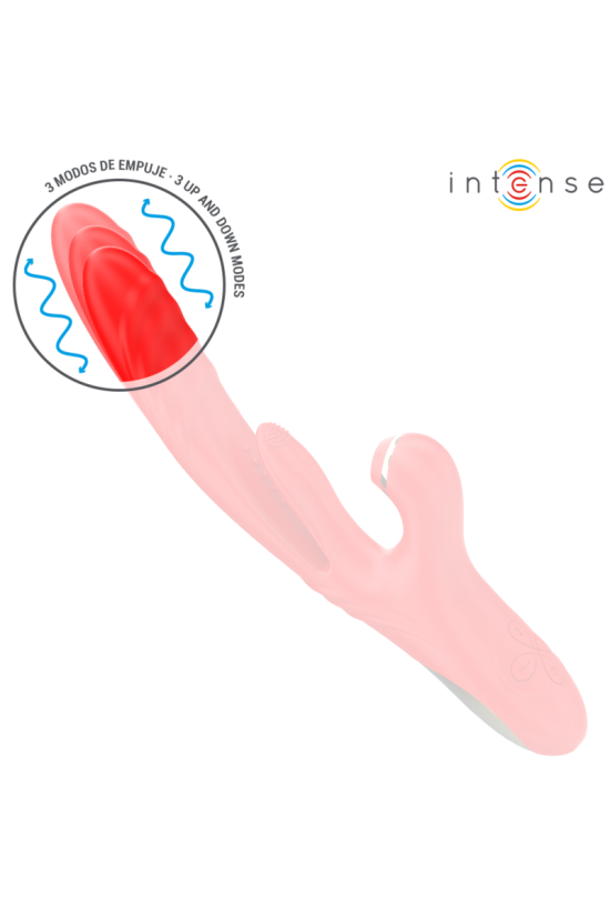 INTENSE - KAROL VIBRATORE MULTIFUNZIONE SPINTA E STIMOLAZIONE E ONDE STIMOLANTI ROSSO