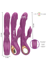 INTENSE - VIBRATORE MULTIFUNZIONE HALLE CON LINGUA STIMOLANTE A DELFINO VIOLA