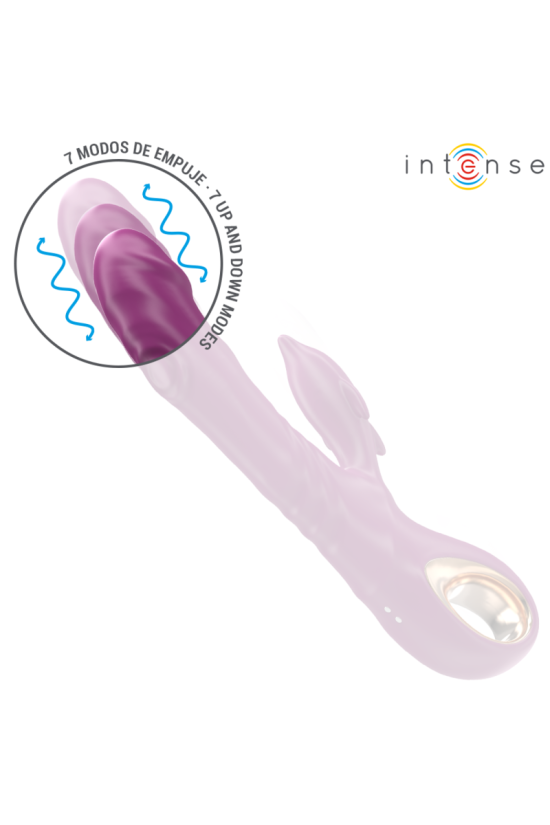 INTENSE - VIBRATORE MULTIFUNZIONE HALLE CON LINGUA STIMOLANTE A DELFINO VIOLA