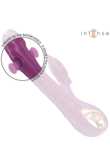 INTENSE - VIBRATORE MULTIFUNZIONE HALLE CON LINGUA STIMOLANTE A DELFINO VIOLA