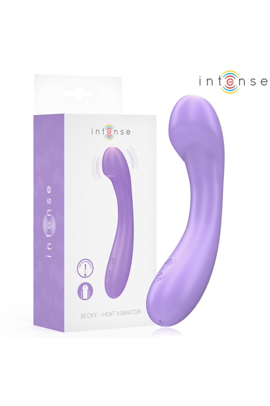 INTENSE - VIBRATORE BECKY 19 CM RISCALDABILE 7 VIBRAZIONI VIOLA