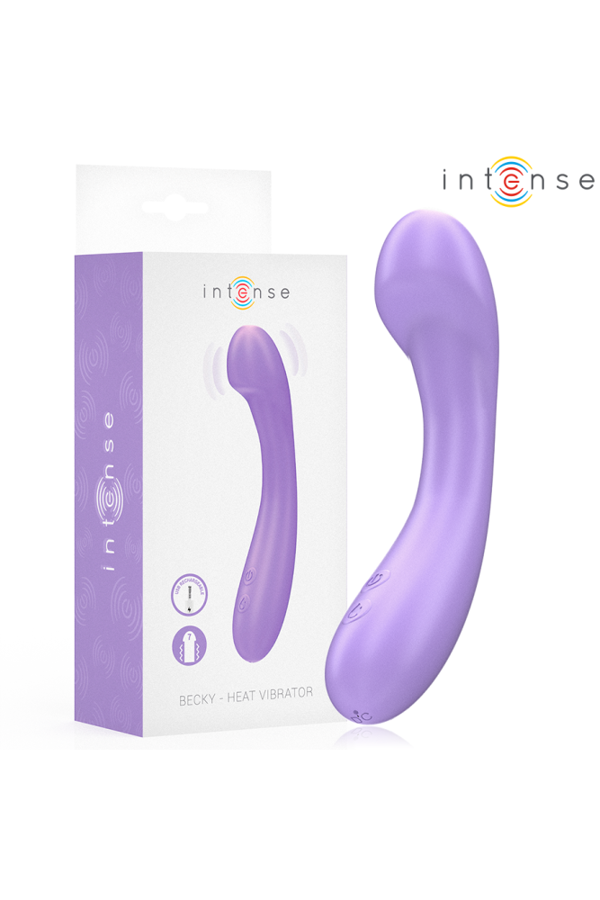 INTENSE - VIBRATORE BECKY 19 CM RISCALDABILE 7 VIBRAZIONI VIOLA