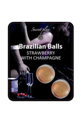 SECRETPLAY - SET DI PALLINE BRASILIANE FRAGOLA E CHAMPAGNE