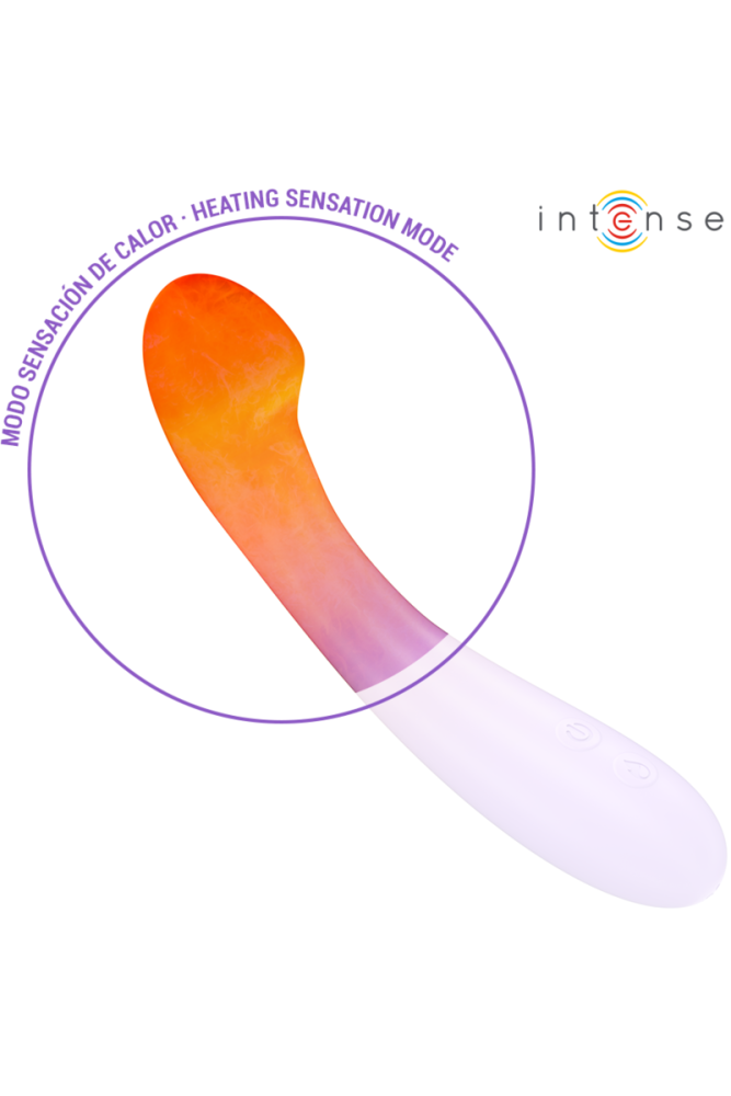 INTENSE - VIBRATORE BECKY 19 CM RISCALDABILE 7 VIBRAZIONI VIOLA