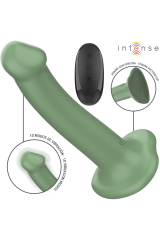 INTENSE - VIBRATORE BECCA CON VENTOSA 10 VIBRAZIONI TELECOMANDO VERDE