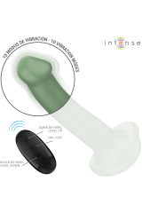 INTENSE - VIBRATORE BECCA CON VENTOSA 10 VIBRAZIONI TELECOMANDO VERDE