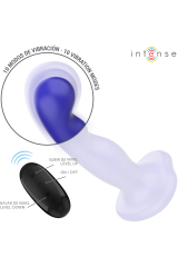 INTENSE - VIBRATORE SHORTY CON VENTOSA TELECOMANDO BLU