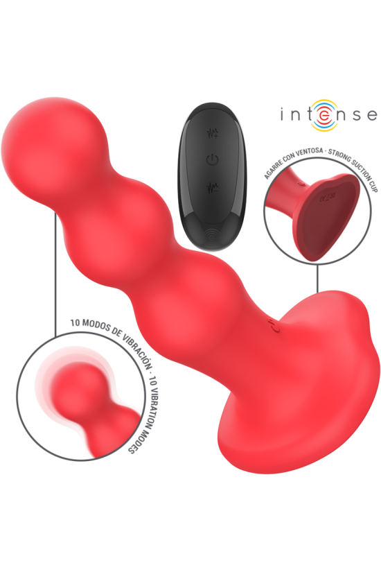 INTENSE - CODY VIBRATORE CON VENTOSA TELECOMANDO ROSSO