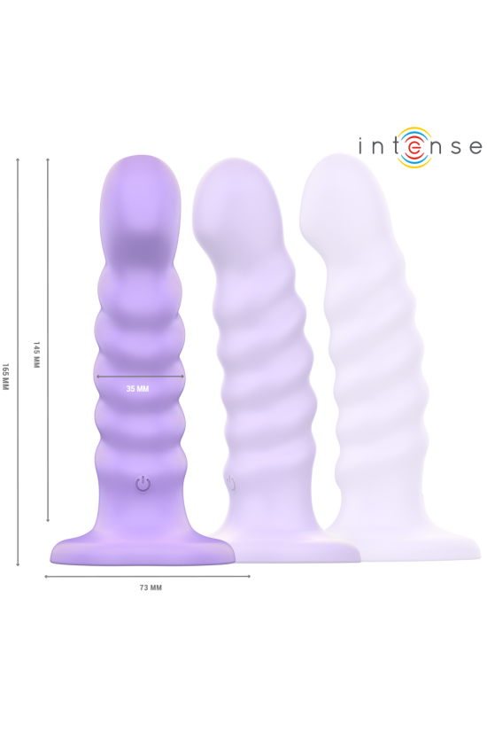 INTENSE - BRENDA VIBRATORE TAGLIA M DESIGN A SPIRALE 10 VIBRAZIONI TELECOMANDO VIOLA