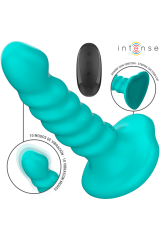 INTENSE - VIBRATORE BUFFY TAGLIA S DESIGN A SPIRALE 10 VIBRAZIONI TELECOMANDO BLU