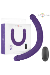INTENSE - GUNTER DILDO DOPPIO VIBRATORE 40 CM VIOLA TELECOMANDO