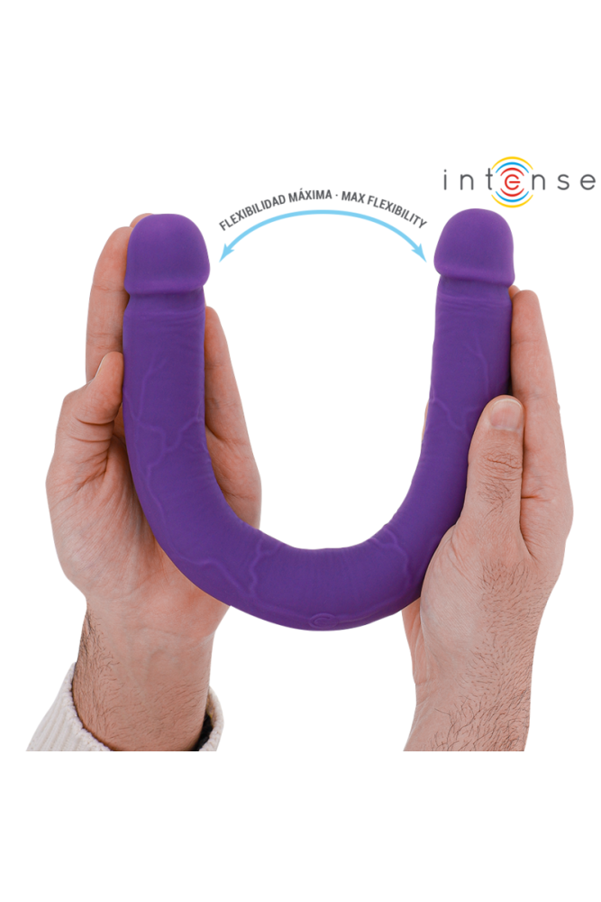 INTENSE - GUNTER DILDO DOPPIO VIBRATORE 40 CM VIOLA TELECOMANDO