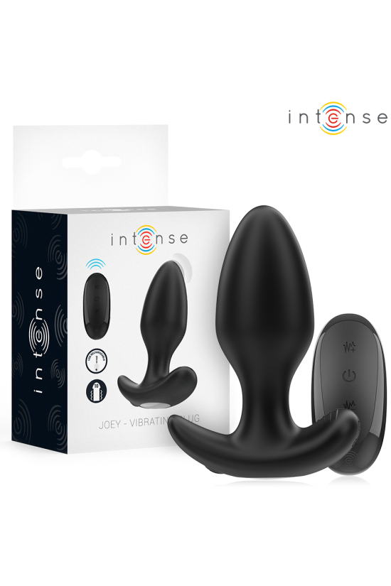 INTENSE - JOEY ANAL PLUG 10 VIBRAZIONI NERO TELECOMANDO