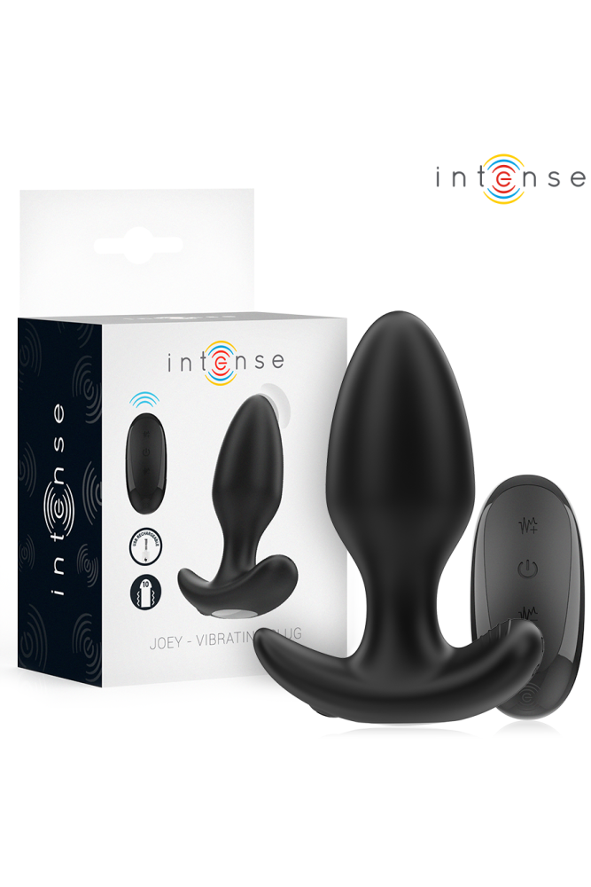 INTENSE - JOEY ANAL PLUG 10 VIBRAZIONI NERO TELECOMANDO