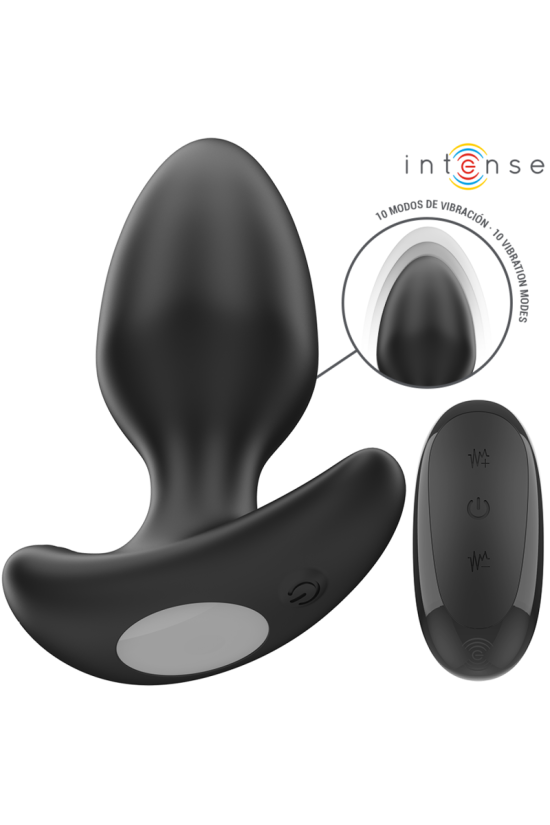 INTENSE - JOEY ANAL PLUG 10 VIBRAZIONI NERO TELECOMANDO
