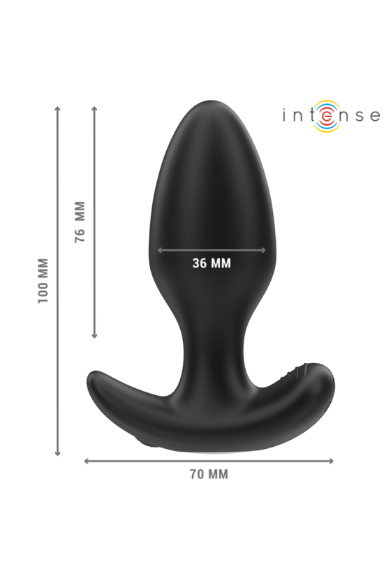 INTENSE - JOEY ANAL PLUG 10 VIBRAZIONI NERO TELECOMANDO