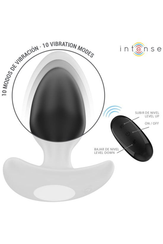 INTENSE - JOEY ANAL PLUG 10 VIBRAZIONI NERO TELECOMANDO