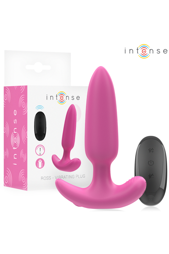 INTENSE - ROSS ANAL PLUG 10 VIBRAZIONI ROSA TELECOMANDO