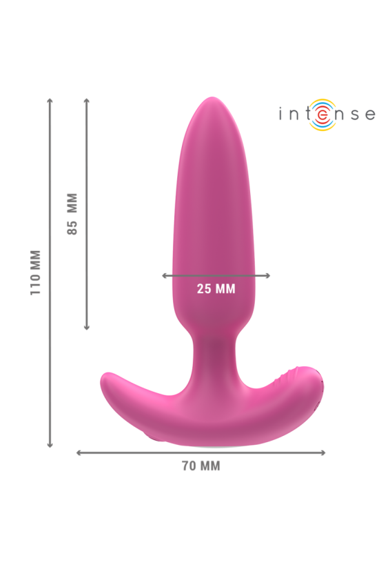 INTENSE - ROSS ANAL PLUG 10 VIBRAZIONI ROSA TELECOMANDO