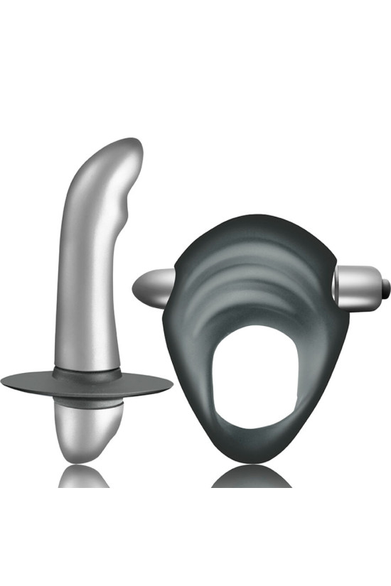 CLIMAXIMUM - ENTICE KIT ANELLO PER IL PENE + VIBRATORE PER LA PROSTATA PER PRINCIPIANTI