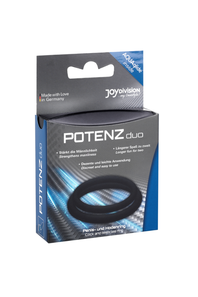 JOYDIVISION POTENZDUO - ANELLI NERO - M