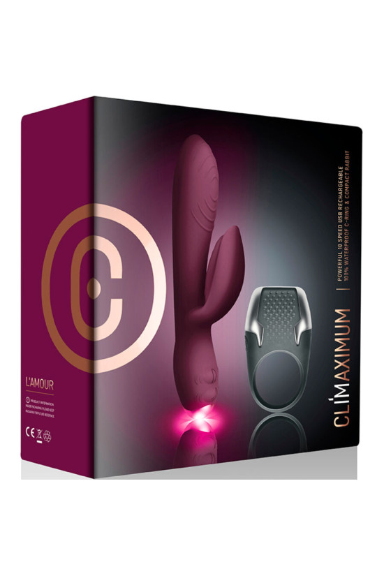 CLIMAXIMUM - LAMOUR KIT VIBRATORE CONIGLIO + ANELLO PER IL PENE A LED