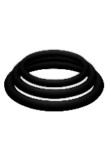 JOYDIVISION POTENZDUO - PLUS SET 3 ANELLI NERO - S