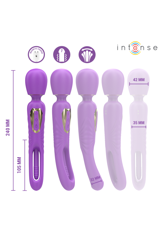 INTENSE - BACCHETTA VIBRANTE CHRISTY CON LINGUA MOBILE