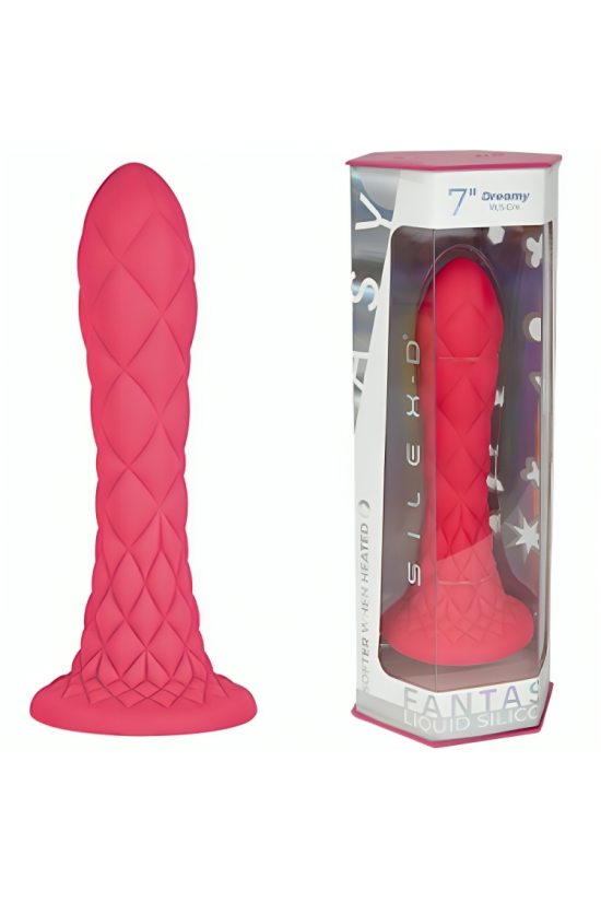 SILEXD - DILDO DA SOGNO FANTASY SILICONE LIQUIDO TERMOREATTIVO FUCSIA 18
