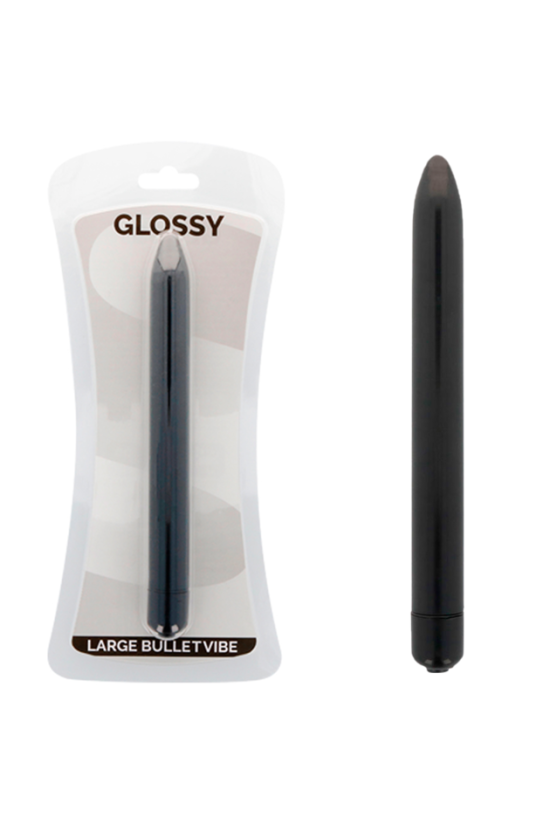 GLOSSY - VIBRATORE SLIM NERO