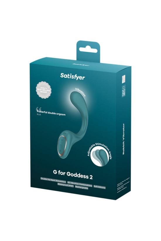 SATISFYER - G FOR GODDESS 2 VIBRATORE CONIGLIO VERDE BOTTIGLIA