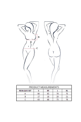 PASSION - RESILQUE REGGISENO + PERIZOMA NERO L/XL