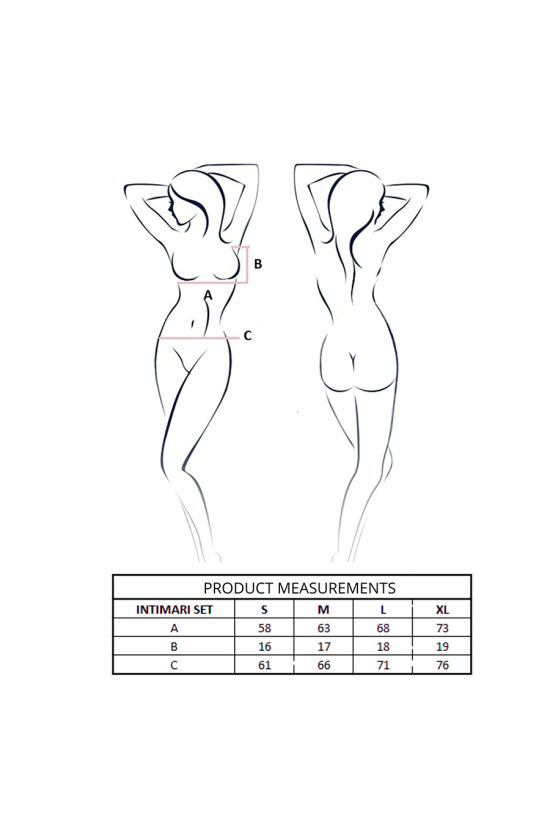 PASSION - INTIMARI REGGISENO + SLIP ROSA L/XL