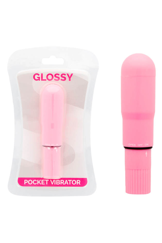 GLOSSY - VIBRATORE TASCABILE ROSA