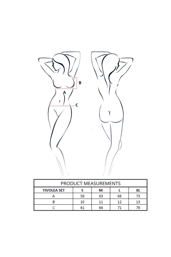 PASSION - TIVOLEA REGGISENO + PERIZOMA VIOLA S/M